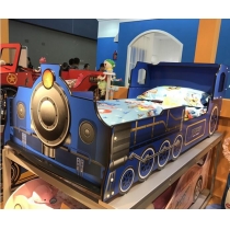 兒童皇國 紅/藍 懷舊火車款兒童床 3呎(不包床褥)(IS5137)