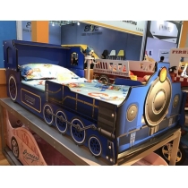 兒童皇國 紅/藍 懷舊火車款兒童床 3呎(不包床褥)(IS5137)