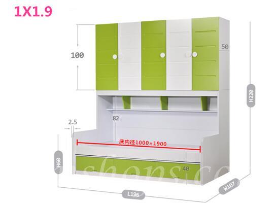 兒童皇國 衣櫃床 子母床 小朋友床 **可訂做呎吋 顔色(不包床褥) (IS5167)