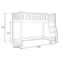 兒童皇國 松木實木高架床 小朋友床 *可訂做(不包床褥)(IS5149)