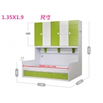 兒童皇國 衣櫃床 子母床 小朋友床 **可訂做呎吋 顔色(不包床褥) (IS5167)