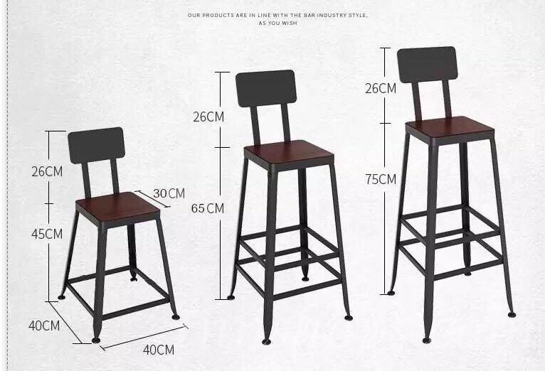 實木復古鐵藝Bar Table Bar Chair  (IS2280)