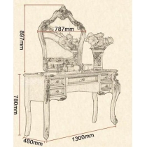 美式 梳妝台 *4呎3 (IS5214)