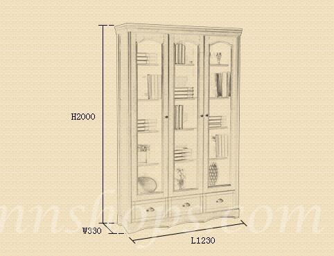 中式實木糸列 *2門/3門 123cm/230cm (IS5325)