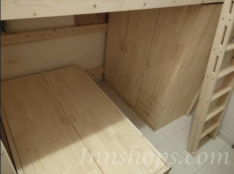 兒童皇國 *全實木兒童丁字床 可訂做呎吋 (不包床褥)(IS5743)