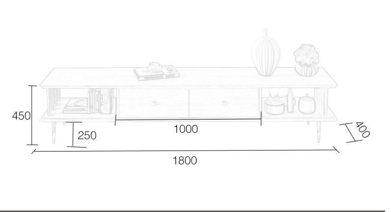 北歐系列 白橡木電視櫃 180cm (IS5758)