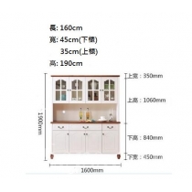 地中海 實木餐邊櫃 4門 *5呎3 (IS5259)