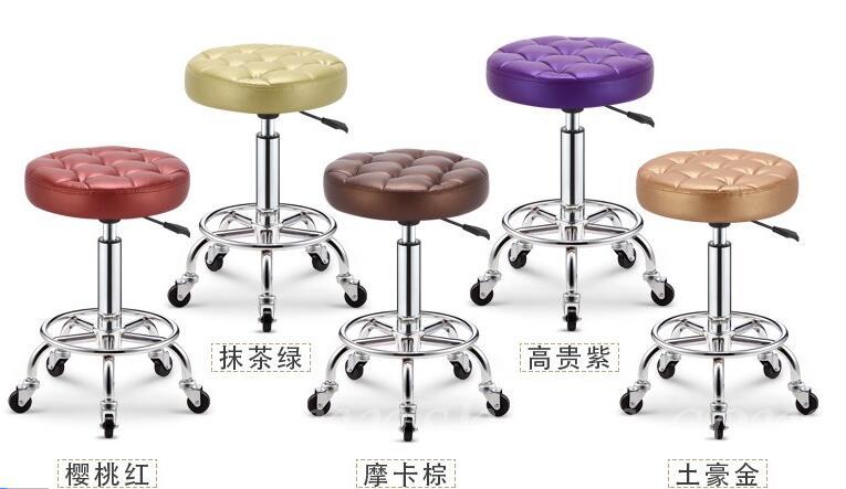 (陳列品2張 黑色X1 青色X1 $299/張) 時尚 BAR CHAIR 吧椅髮型師專用椅(IS1900)