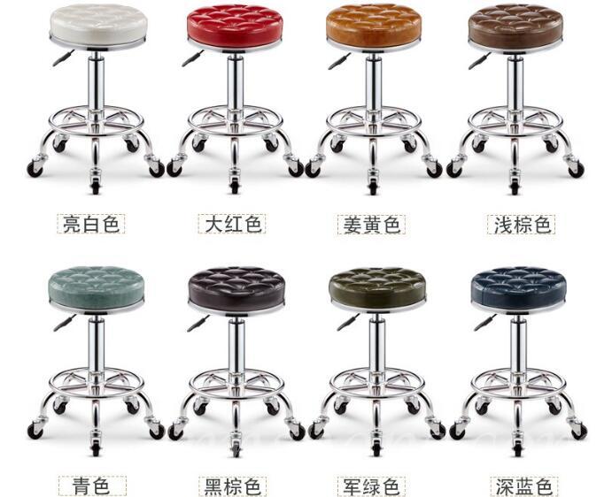 (陳列品2張 黑色X1 青色X1 $299/張) 時尚 BAR CHAIR 吧椅髮型師專用椅(IS1900)