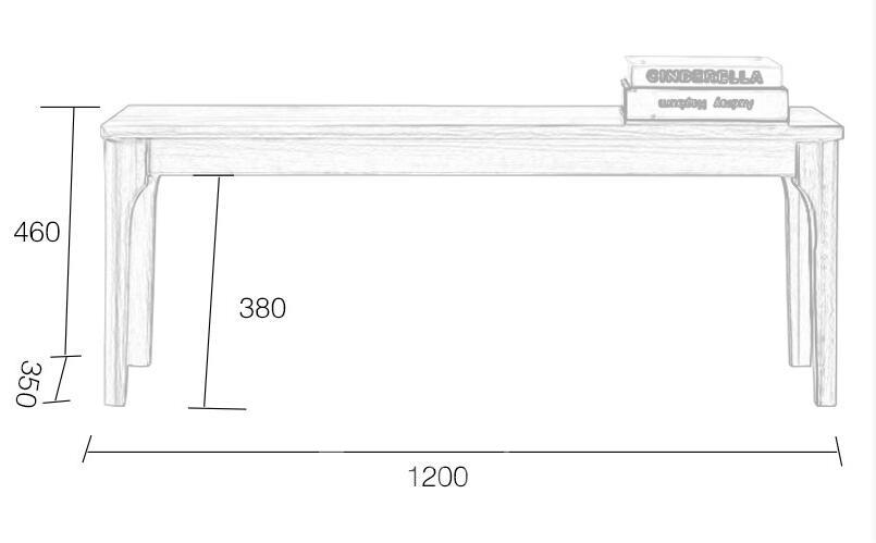 北歐系列 實木長凳 3呎5 / 4呎 (IS5779)