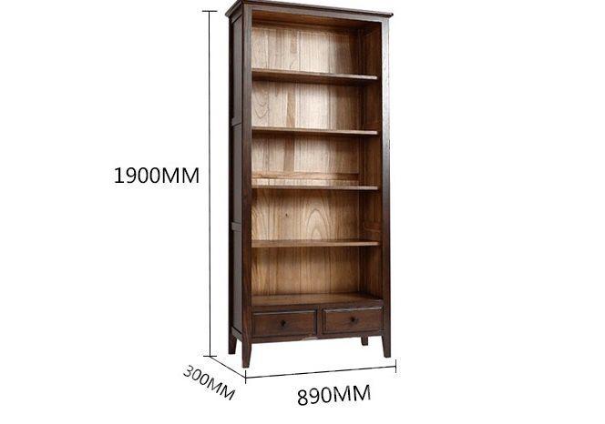 北歐實木系列 白橡木書櫃 89cm (IS5880)