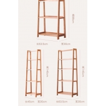 北歐實木系列 白橡木書架儲物架 45cm/63.5cm (IS1024)