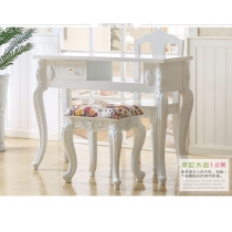 田園純白 單人修甲台 美甲桌 *雕花腳 3呎3 (IS1195)