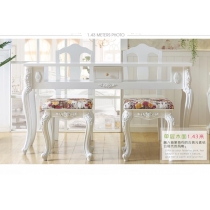 田園純白修甲台 美甲台 *4呎8*雕花腳 (IS1234)
