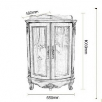 仿古手繪 實木歐式角櫃(IS0246)