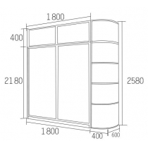 北歐摩登系列 衣櫃 140cm/160cm/180cm  (IS4531)