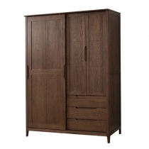 北歐實木系列 白橡木衣櫃 160cm/180cm/200cm (IS5892)
