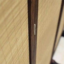 (陳列品屏風3片$699，原木色框,每片W50*H180CM),實木竹屏風 風水屏風 *可自選片數(IS6031)