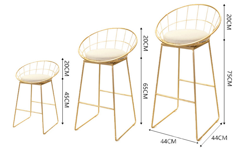 鐵藝系列 餐椅子bar chair (IS4888)
