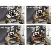 鐵藝系列 書枱連書架 120cm/140cm/160cm/180cm/200cm (IS4845)