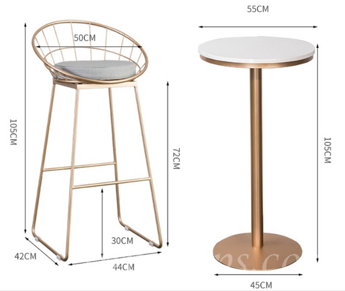 鐵藝系列 高腳bar枱 bar chair (IS4807)