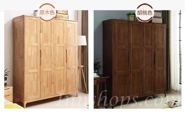 日式實木橡木衣櫃 83cm/160cm (IS4366)