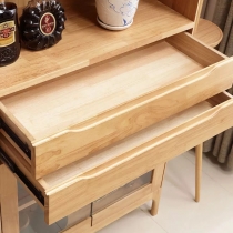 日式實木橡木餐邊櫃 *80cm (IS4385)