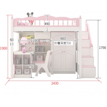 兒童皇國 組合床 3呎3/4呎/4呎半(不包床褥) (IS6113)