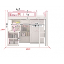 兒童皇國 組合床 3呎3/4呎/4呎半(不包床褥) (IS6113)