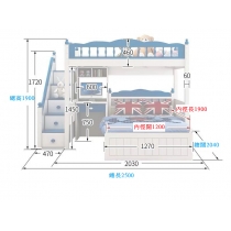 兒童皇國 組合床丁字床 上4呎下4呎(不包床褥) (IS6128)