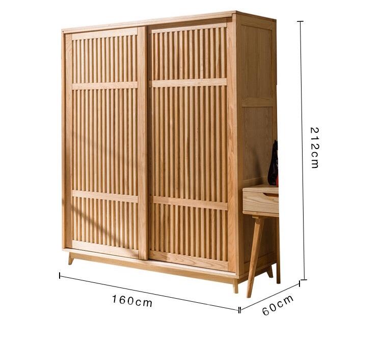 北歐實木白蠟木系列 衣櫃 200cm (IS2150)