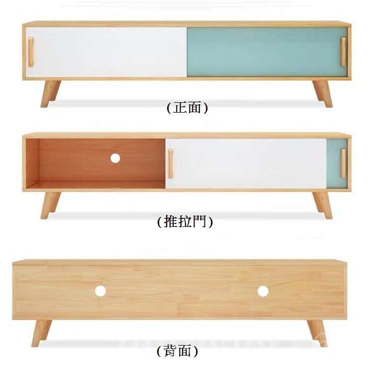 日式實木橡木 電視櫃組合 120cm/150cm/180cm (IS4368)