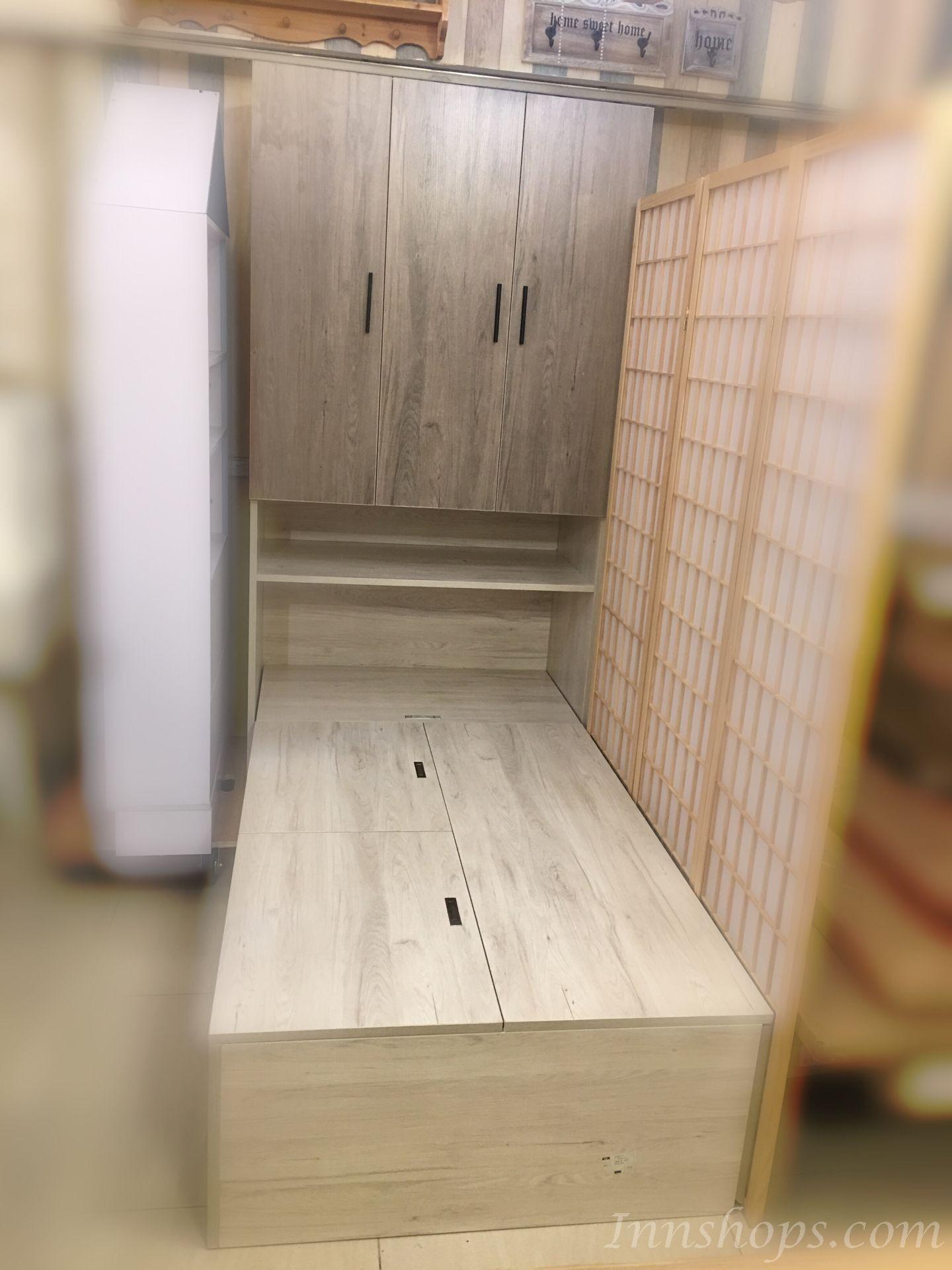 訂造3'x6'衣櫃床+3櫃桶 *自訂呎吋(不包床褥) (IS6198)