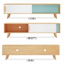 日式實木橡木 電視櫃組合 120cm/150cm/180cm (IS4368)