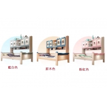 兒童皇國 全實木粉紅色衣櫃床 4呎/4呎半/5呎(不包床褥) (IS6235)