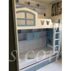 兒童皇國 屋仔米奇碌架床(左右封板款) *可自訂呎吋(不包床褥) (IS6327)