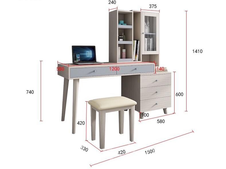 新北歐格調系列 書枱&梳妝台 120cm-150cm (IS5787)