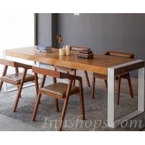 美式復古實木拼接餐枱 120cm/130cm 140cm/150cm/160cm/180cm (IS2086)