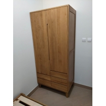 北歐系列 實木2門大衣櫃 90cm (IS5762)