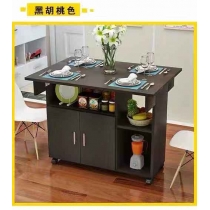 時尚系列伸縮餐桌餐邊櫃組合*80/100/120CM (IS6406)