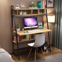 時尚系列簡約書枱連書架 60cm/70cm/80cm/100cm/120cm (IS6412)