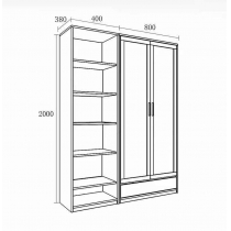 北歐格調系列書櫃 40cm/80cm/120cm (IS6421)