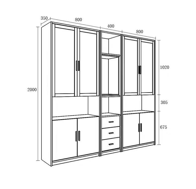 北歐格調系列書櫃 40cm/80cm/120cm (IS6457)