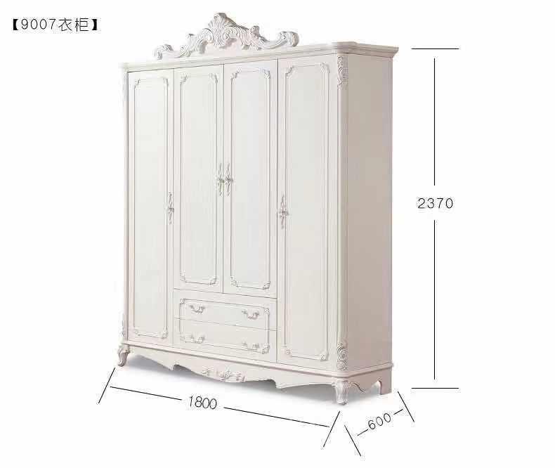 法式貴族 4門衣櫃 180cm (IS2051)