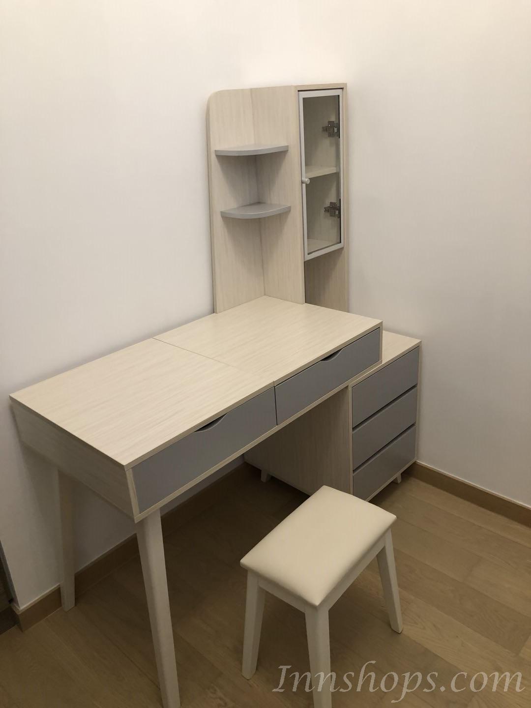 新北歐格調系列 伸縮 梳妝台  120cm-145cm (IS5802)