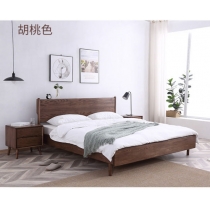 北歐實木白蠟木系列雙人床 5呎/6呎(不包床褥)(IS6555)