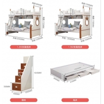 兒童皇國 子母床碌架床 小朋友床 上3呎下4呎/上4呎下5呎 (不包床褥) (IS3979)