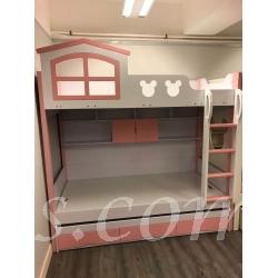 屋仔米奇碌架床  *可自訂呎吋(不包床褥) (IS6676)