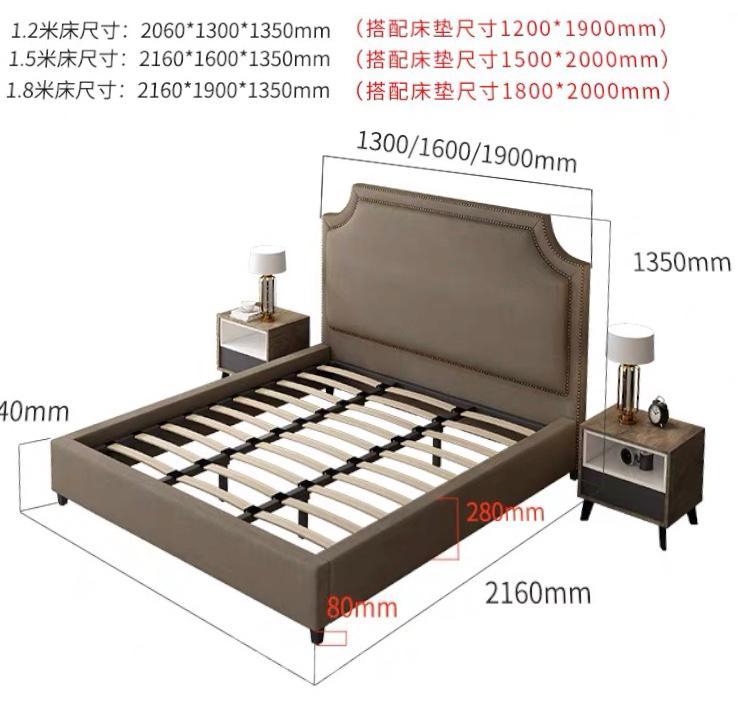 意式氣派系列床 *4呎 /5呎 /6呎(不包床褥)(IS3147)