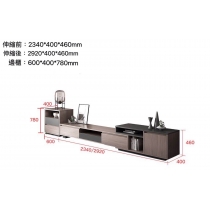 北歐格調系列邊櫃*電視櫃組合 伸縮電視櫃 234cm-292cm (IS4477)